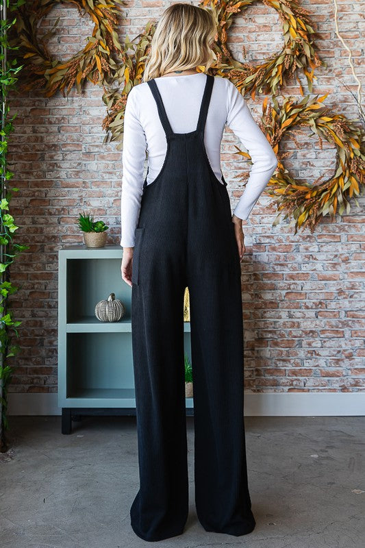 Zezal Rib Knit Overall jumpsuit