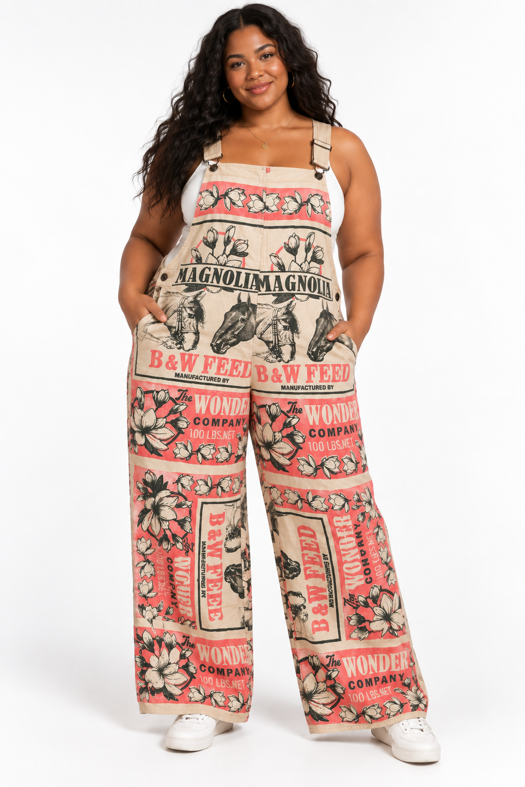 Pink Horse Overalls
