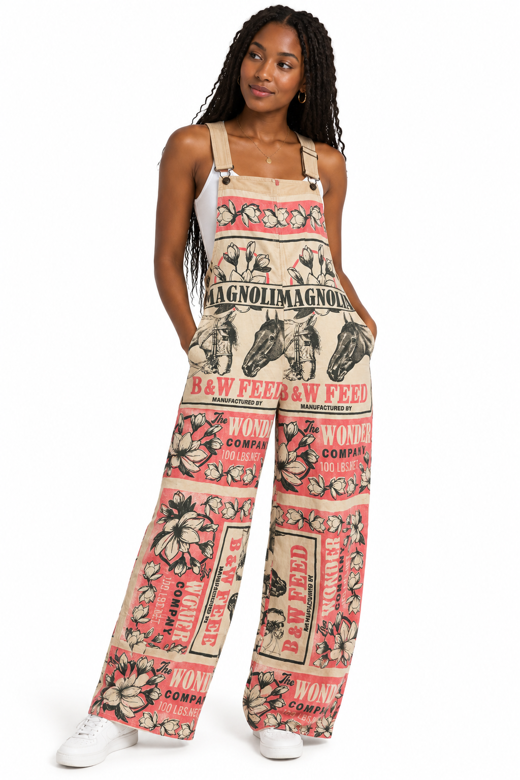 Pink Horse Overalls