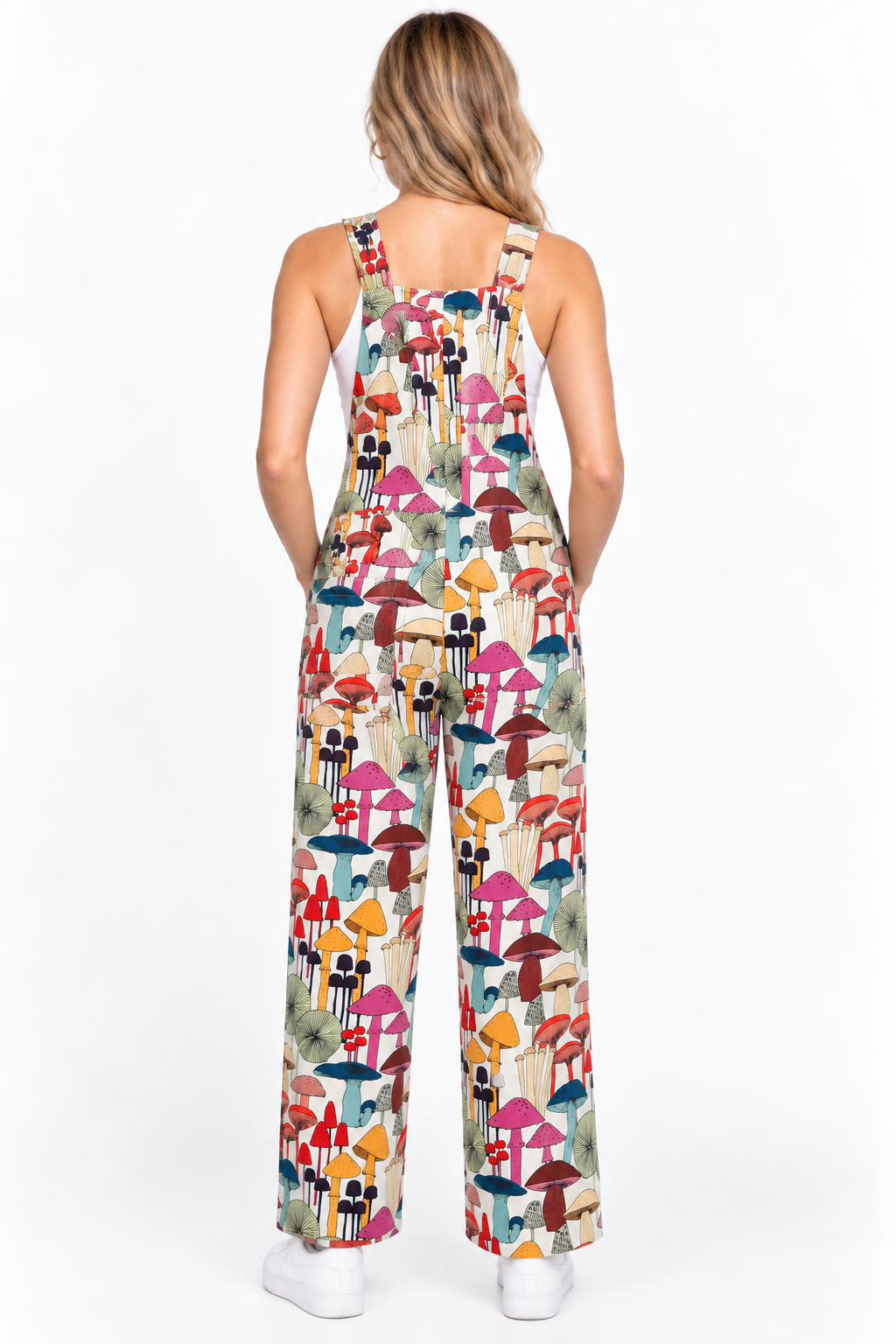 Colorful Mushroom Overalls