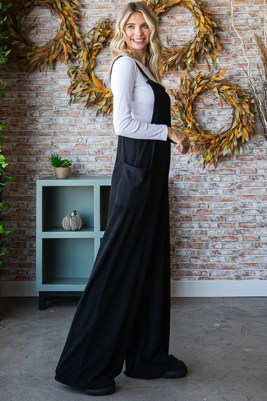 Zezal Rib Knit Overall jumpsuit