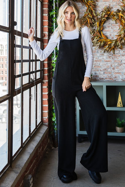 Zezal Rib Knit Overall jumpsuit