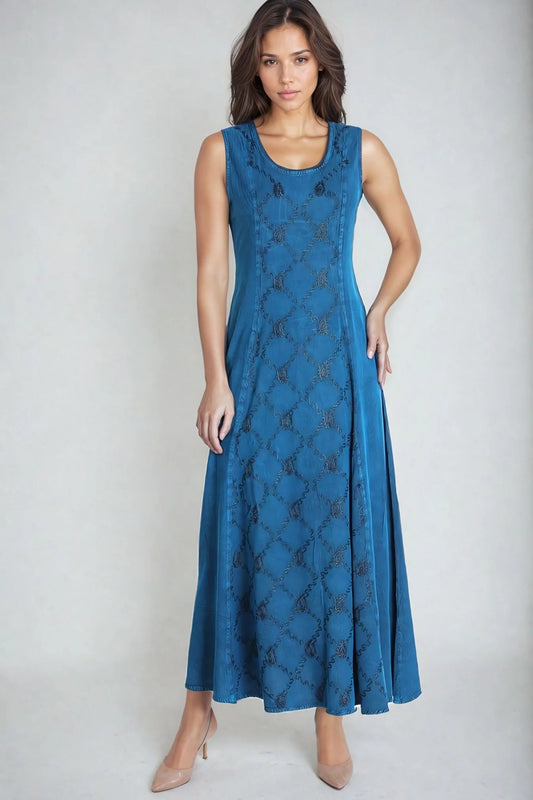 Sleeveless Indigo dress